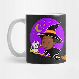 A Witch and his White Cat Mug